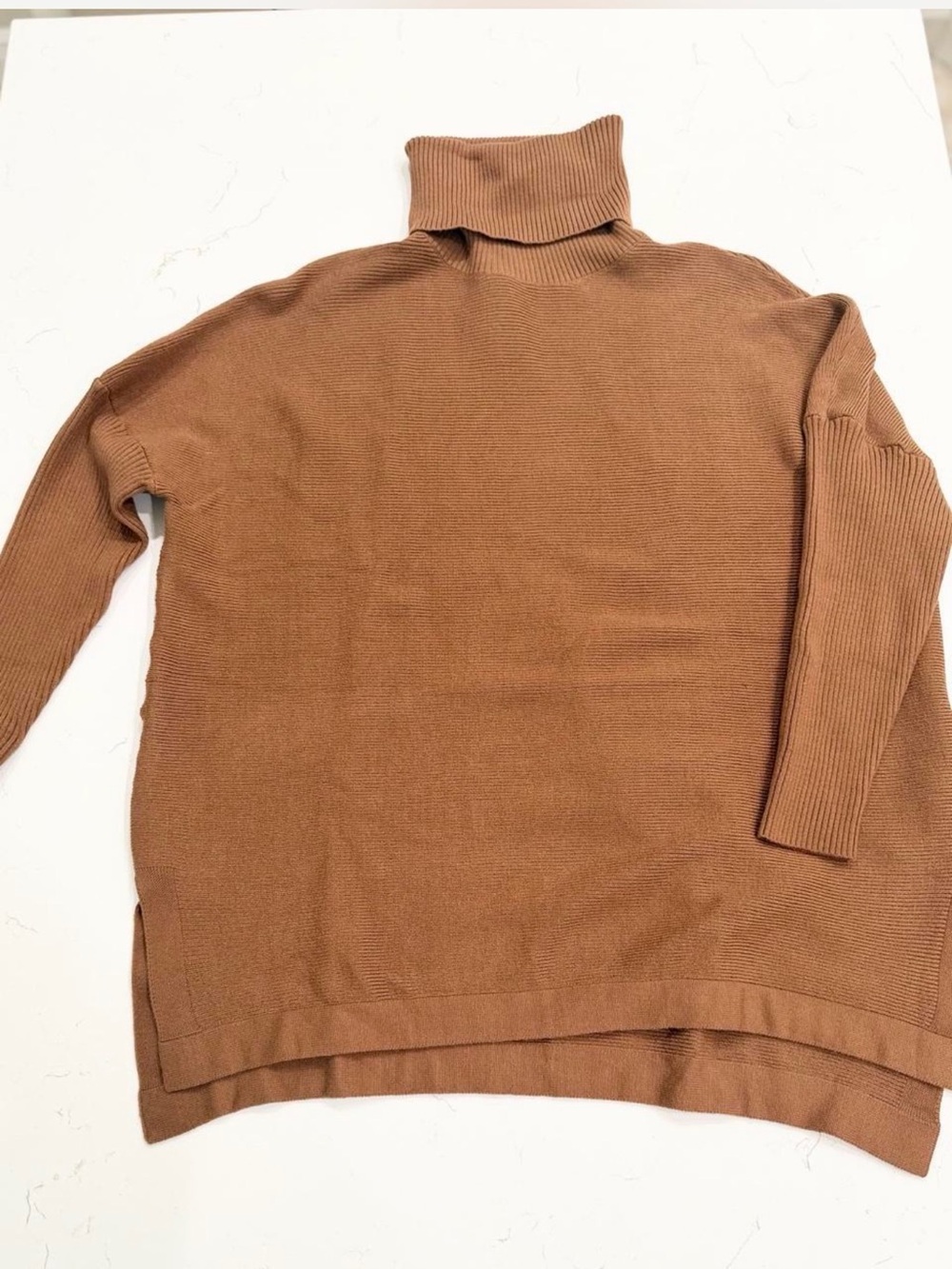 Women’s Burgundy Knit Turtleneck Sweater